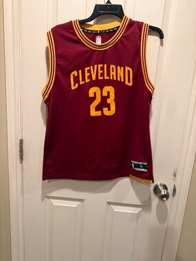 U.S. Polo Assn. Youth Basketball Jersey - Maroon with Gold Trim